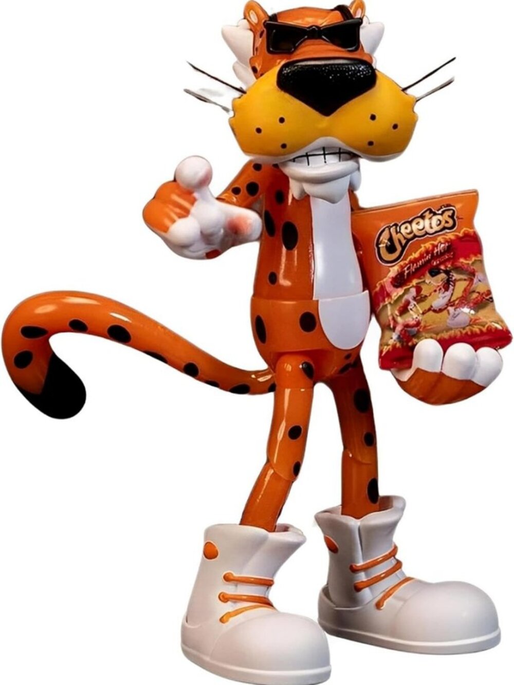 Glow in the Dark Chester Cheetah Action Figure - 6” Articulated with Cheetos Bag